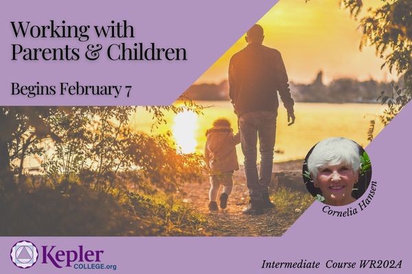 Father and child walking into sunset kepler logo